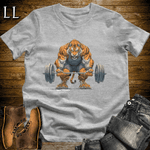 Gym Beast Deadlift Bengal Tiger Sport Grey | Strength Tee