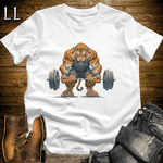 Gym Beast Deadlift Bengal Tiger White | Strength Tee