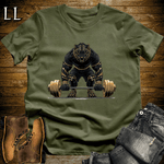 Gym Beast Deadlift Black Tiger Military Green | Gym Strength Tee