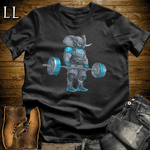 Gym Beast Deadlift Blue Elephant Black | Strength Tee