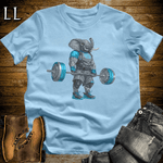 Gym Beast Deadlift Blue Elephant Light Blue | Strength Tee