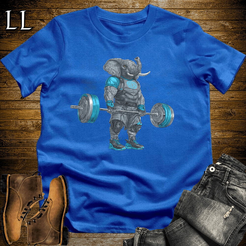 Gym Beast Deadlift Blue Elephant Royal | Strength Tee