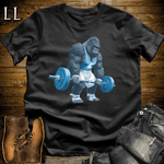 Gym Beast Deadlift Blue Gorilla Black | Strength Tee