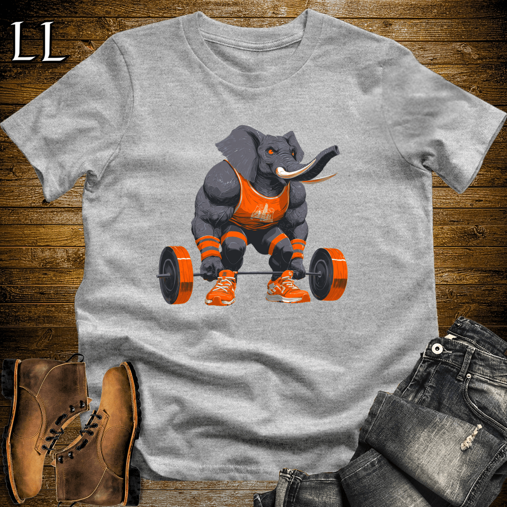 Gym Beast Deadlift Grey Elephant Sport Grey | Strength Tee