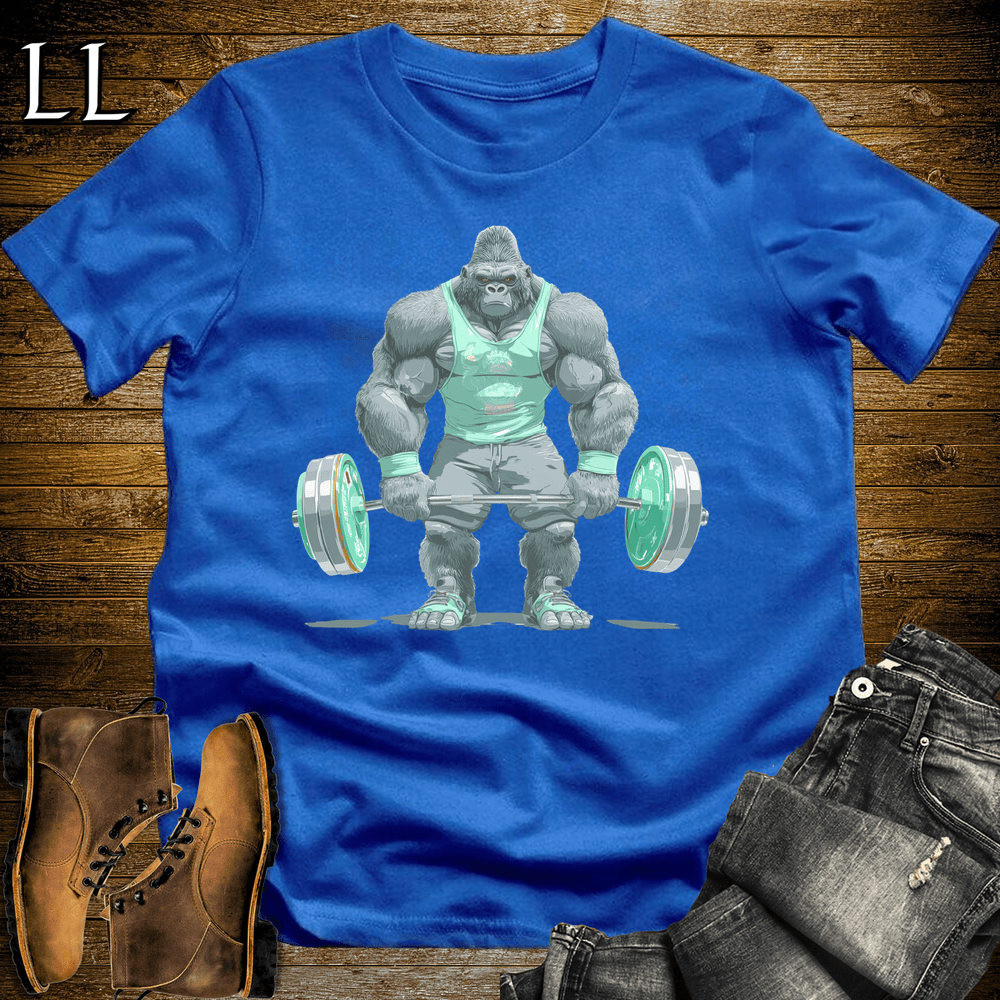 Deadlift Mint Gorilla Royal Blue | Gorilla Gym Shirt