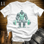 Deadlift Mint Gorilla White | Gorilla Gym Shirt