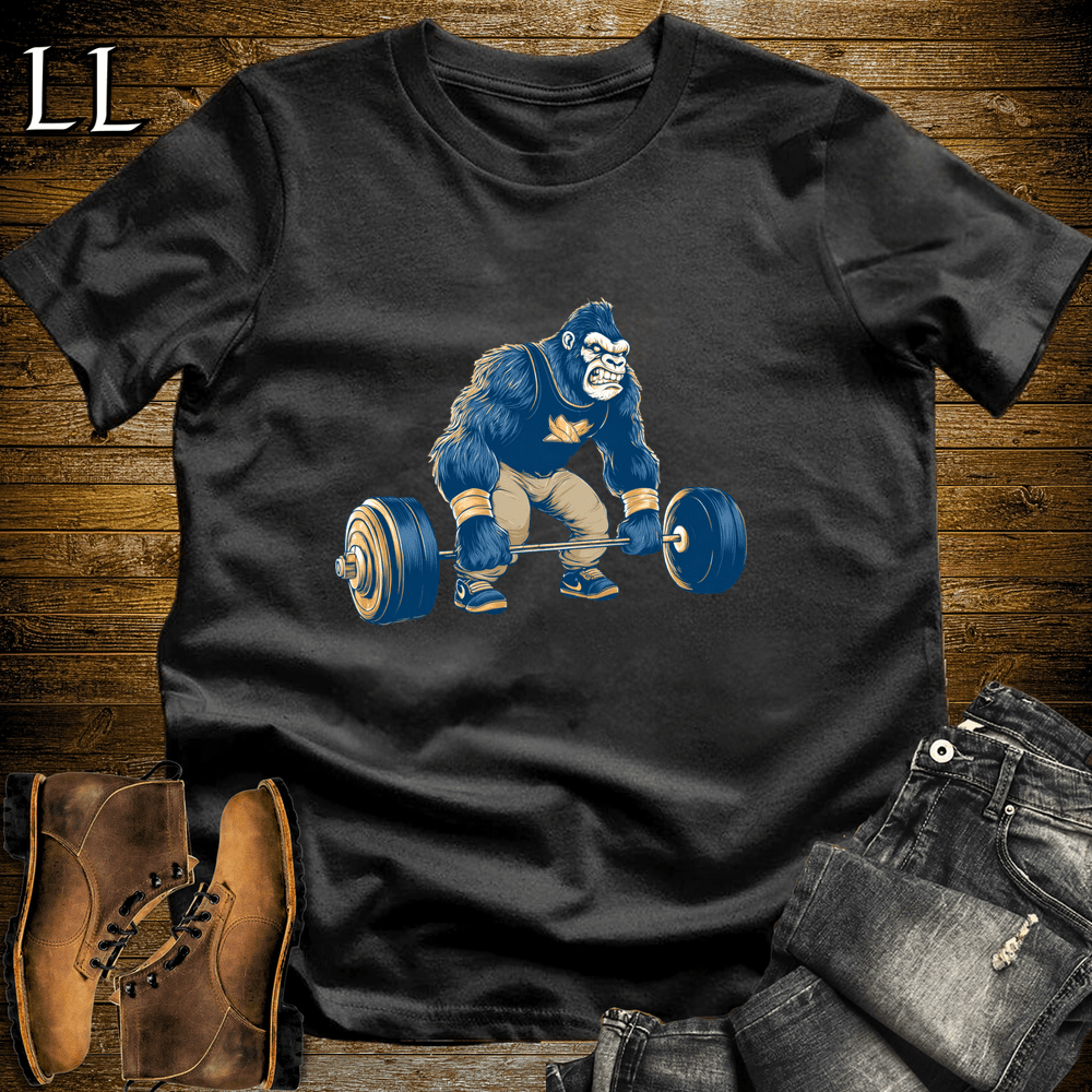 Deadlift Navy Gorilla Black | Gorilla Gym Shirt