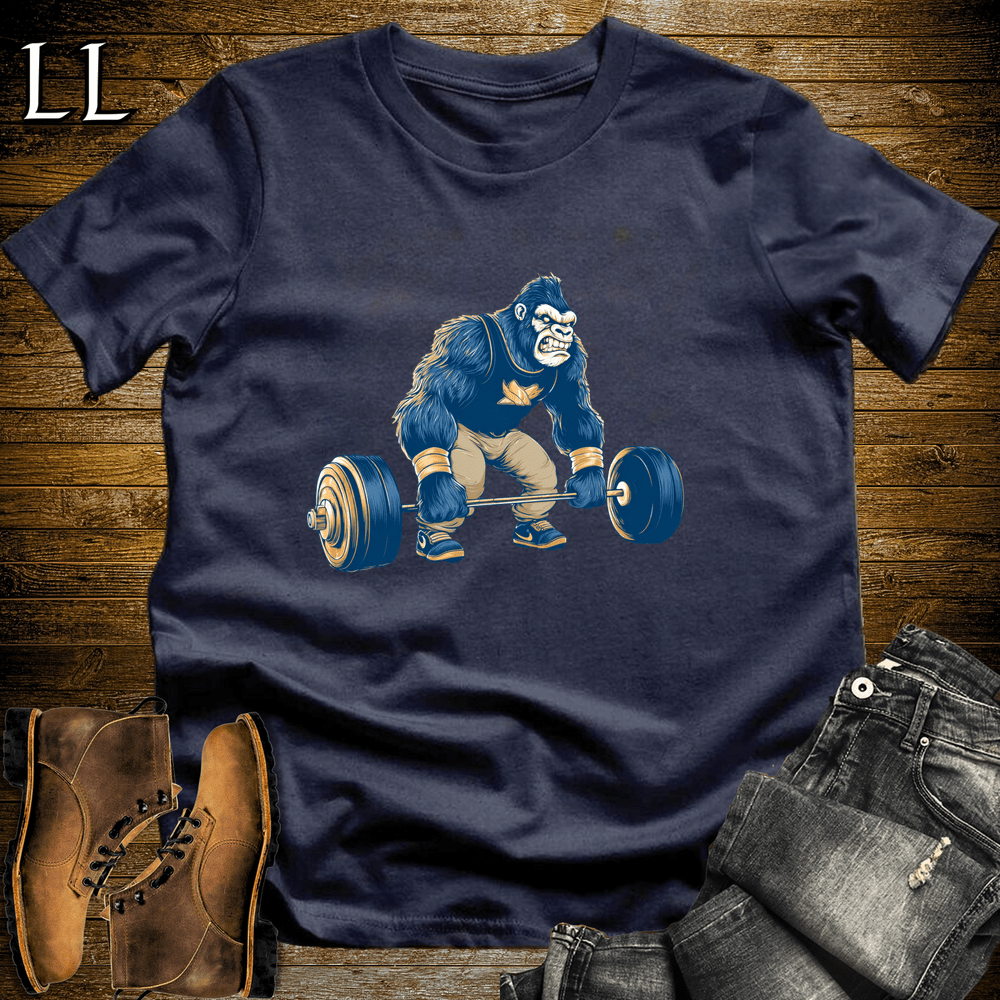Deadlift Navy Gorilla Navy | Gorilla Gym Shirt