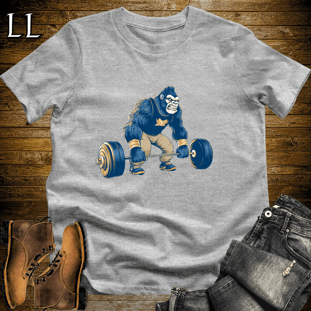 Deadlift Navy Gorilla Sport Grey | Gorilla Gym Shirt