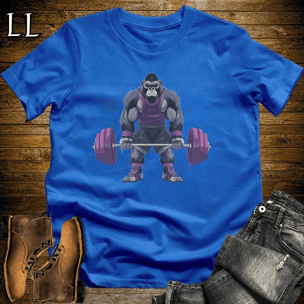 Deadlift Purple Gorilla Royal Blue | Gorilla Gym Shirt