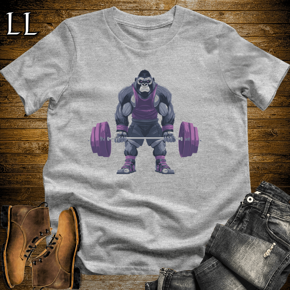 Deadlift Purple Gorilla Sport Grey | Gorilla Gym Shirt