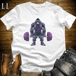 Deadlift Purple Gorilla White | Gorilla Gym Shirt