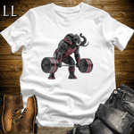Deadlift Red Elephant White | Elephant Gym Shirt