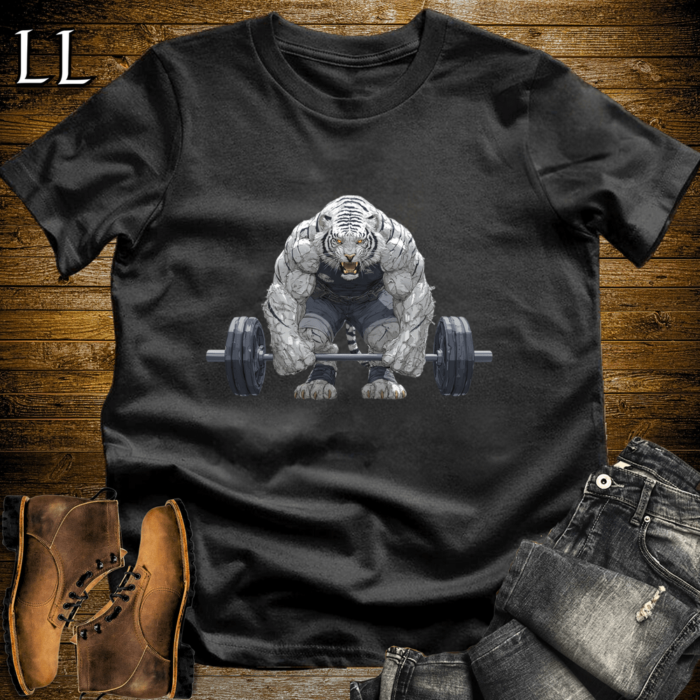 Gym Beast Deadlift Siberian Tiger Black | Lifting Tee