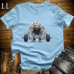 Gym Beast Deadlift Siberian Tiger Light Blue | Lifting Tee