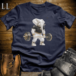 Gym Beast Deadlift White Elephant Navy | Deadlift White Elephant Gym Beast Tee