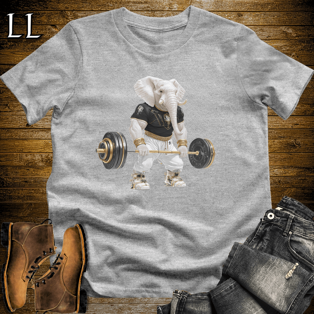Gym Beast Deadlift White Elephant Sport Grey | Deadlift White Elephant Gym Beast Tee