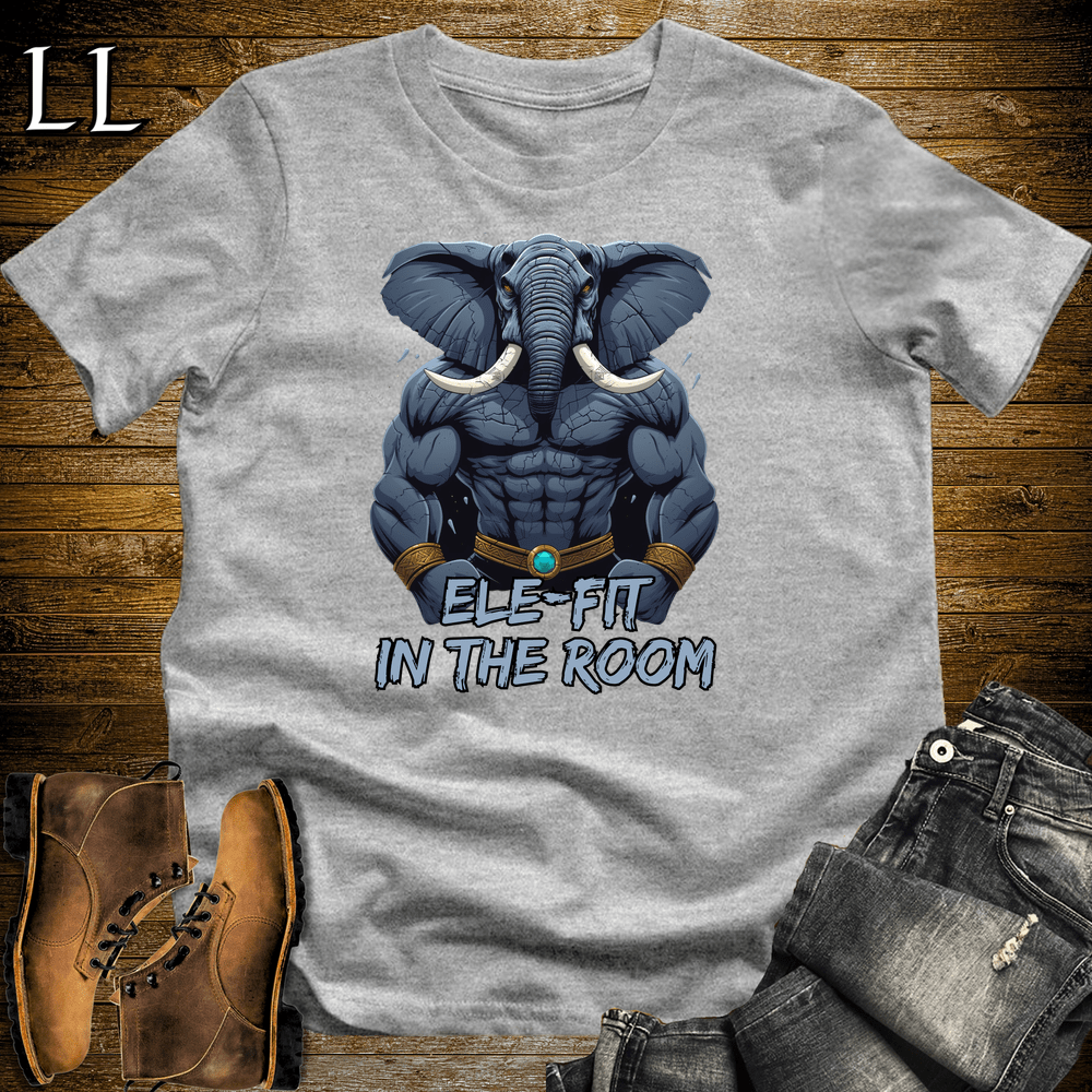 Gym Beast Elefit In The Room Sport Grey | Elefit In The Room Gym Beast Pun Tee