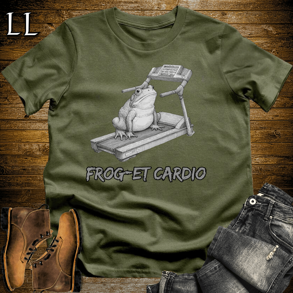 Gym Beast Froget Cardio Military Green | Forget Cardio Shirt Gym Beast Quote Tee