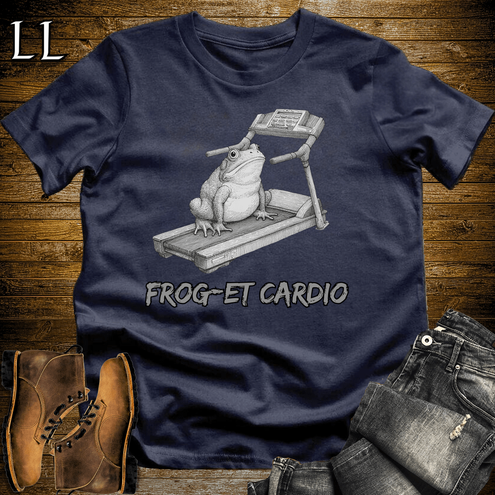 Gym Beast Froget Cardio Navy | Forget Cardio Shirt Gym Beast Quote Tee