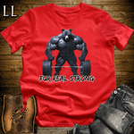 Fur Real Strong Shirt Red | Funny Gym Quote Tee