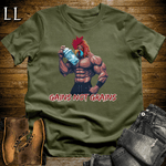 Gym Beast Gains Not Grains Military Green | Funny Gym Motivation Tee