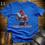 Gym Beast Gains Not Grains Royal Blue | Funny Gym Motivation Tee