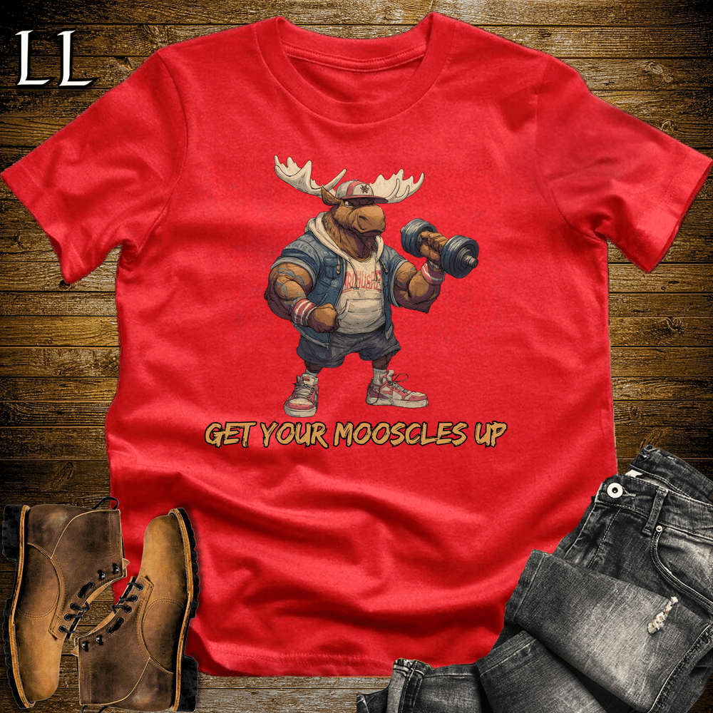 Gym Beast Get Your Mooscles Up - Red - LegacyLayers