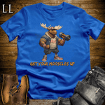 Gym Beast Get Your Mooscles Up Royal Blue | Get Your Mooscles Up Gym Beast Tee