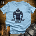 Gym Beast Hissterically Swole Light Blue | Hissterically Swole Gym Beast Quote Tee