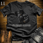 Gym Beast Im Beary Strong Black | Im Beary Strong Gym Beast Animal Tee