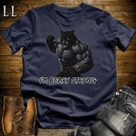 Gym Beast Im Beary Strong Navy | Im Beary Strong Gym Beast Animal Tee