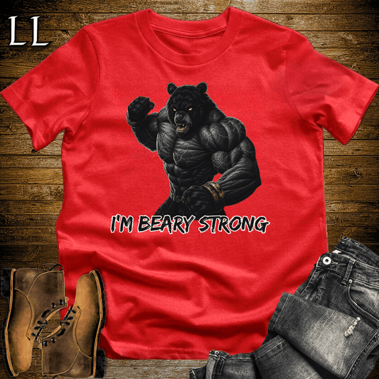 Gym Beast Im Beary Strong - Red - LegacyLayers