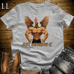 Gym Beast Just Winging It Sport Grey | Funny Gym Quote Tee