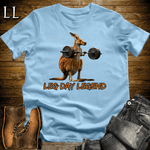 Gym Beast Leg Day Legend - Light Blue - LegacyLayers