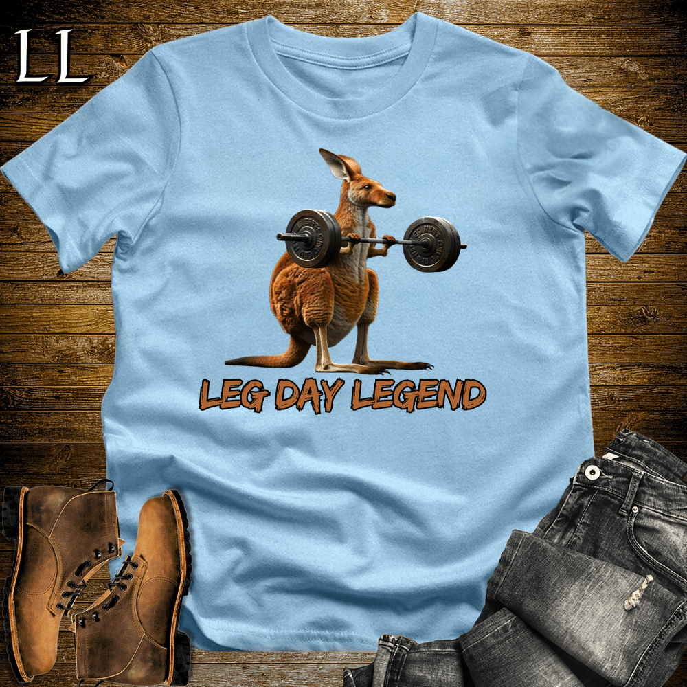 Gym Beast Leg Day Legend - Light Blue - LegacyLayers