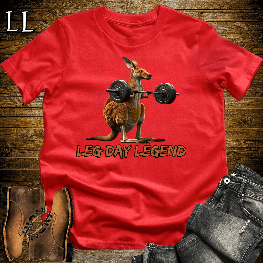 Gym Beast Leg Day Legend - Red - LegacyLayers