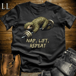 Gym Beast Nap Lift Repeat Black | Gym Humor Tee