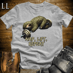 Gym Beast Nap Lift Repeat Sport Grey | Gym Humor Tee