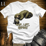 Gym Beast Nap Lift Repeat White | Gym Humor Tee