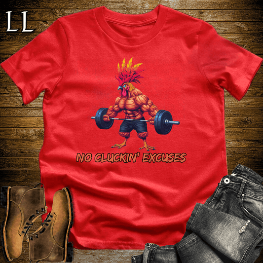 Gym Beast No Cluckin Excuses - Red - LegacyLayers