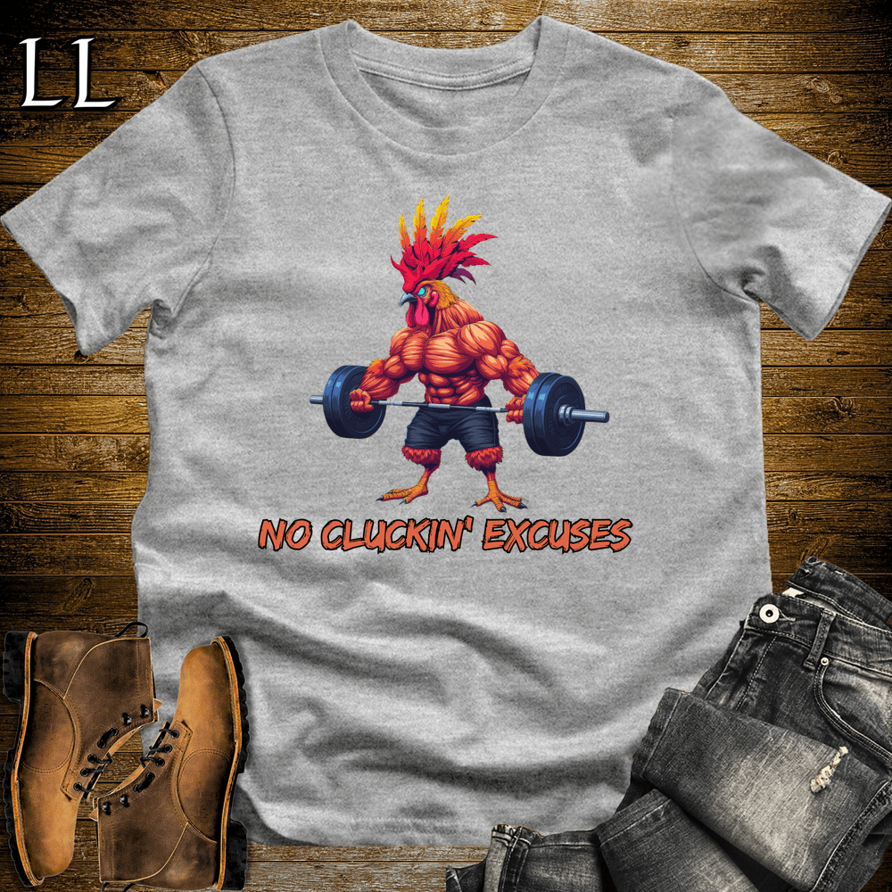 Gym Beast No Cluckin Excuses - Sport Grey - LegacyLayers