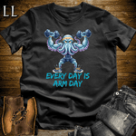 Gym Beast Octopus Every Day Is Arm Day - Black - LegacyLayers
