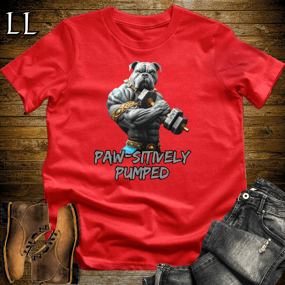 Gym Beast Pawsitively Pumped - Red - LegacyLayers