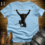 Gym Beast Pull Up Black Tiger Light Blue | Tiger Gym Shirt