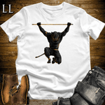 Gym Beast Pull Up Black Tiger White | Tiger Gym Shirt