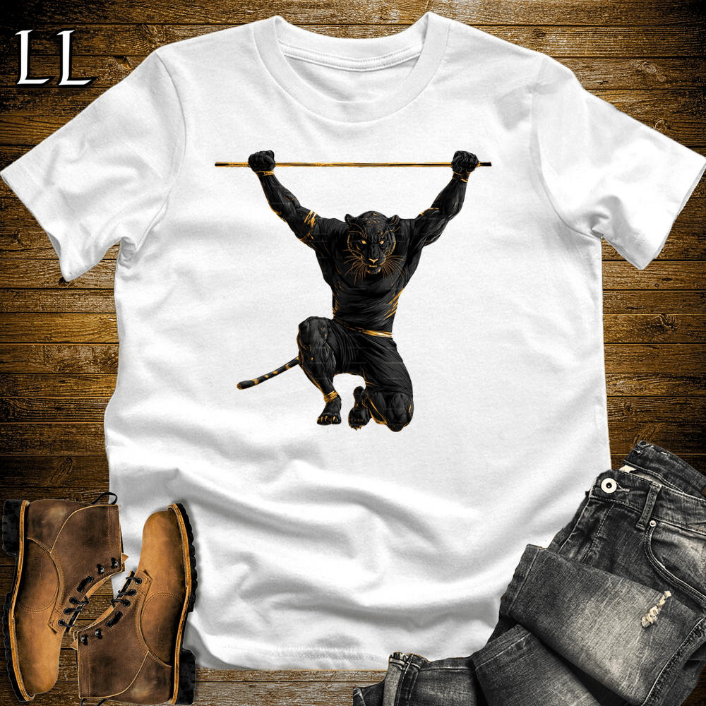 Gym Beast Pull Up Black Tiger White | Tiger Gym Shirt