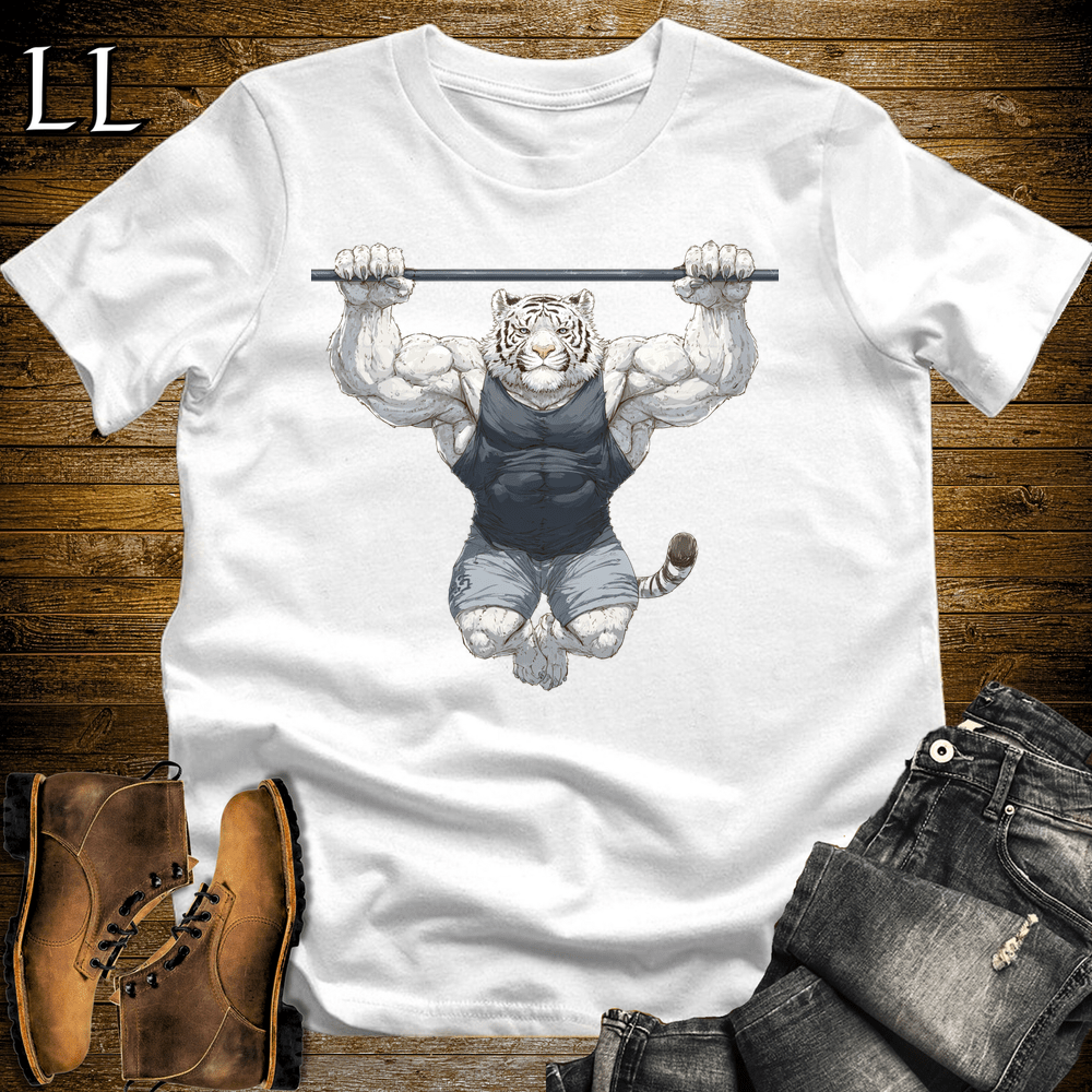 Gym Beast Pull Up Siberian Tiger - White - LegacyLayers