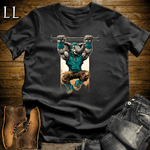 Gym Beast Pullup Aqua Elephant Black | Elephant Gym Shirt