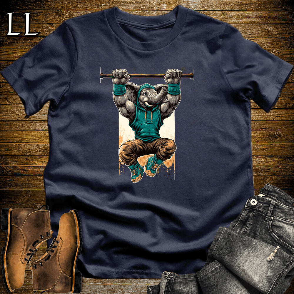 Gym Beast Pullup Aqua Elephant - Navy - LegacyLayers